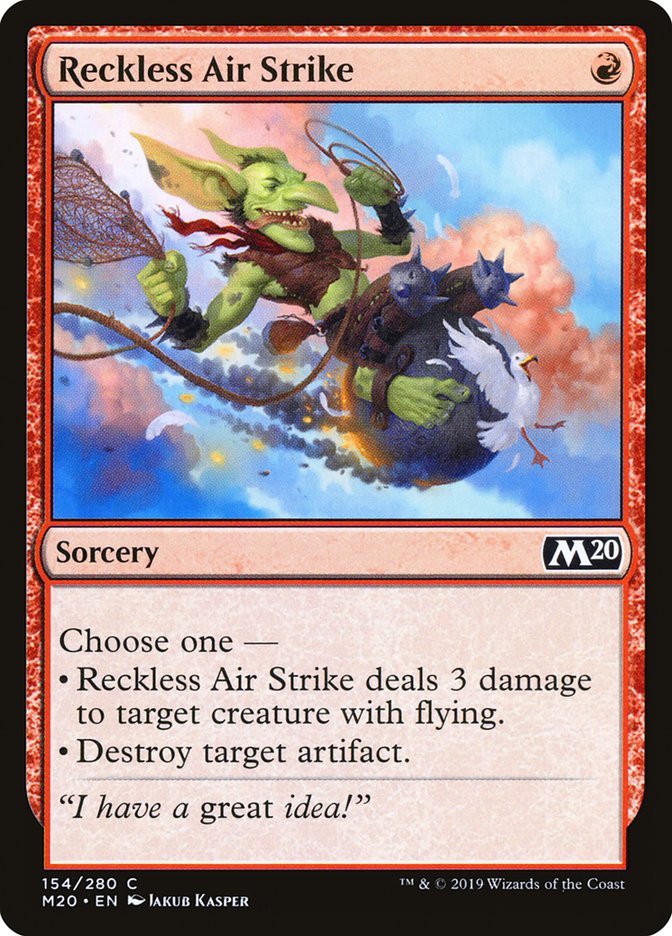 Reckless Air Strike [Core Set 2020] | Good Games Cannington