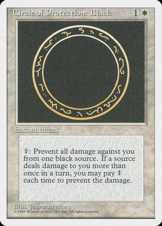 Circle of Protection: Black [Fourth Edition] | Good Games Cannington