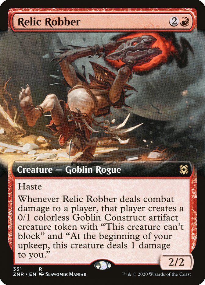 Relic Robber (Extended Art) [Zendikar Rising] | Good Games Cannington