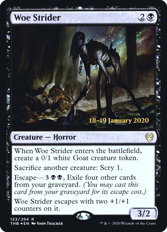 Woe Strider [Theros Beyond Death Prerelease Promos] | Good Games Cannington