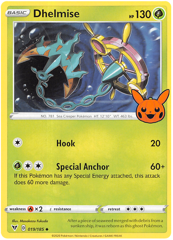 Dhelmise (019/185) [Trick or Trade 2023] | Good Games Cannington