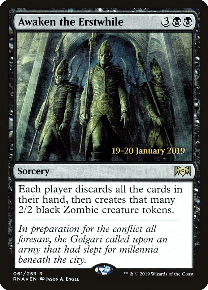 Awaken the Erstwhile [Ravnica Allegiance Prerelease Promos] | Good Games Cannington