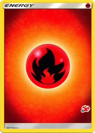 Fire Energy (Charizard Stamp #35) [Battle Academy 2020] | Good Games Cannington