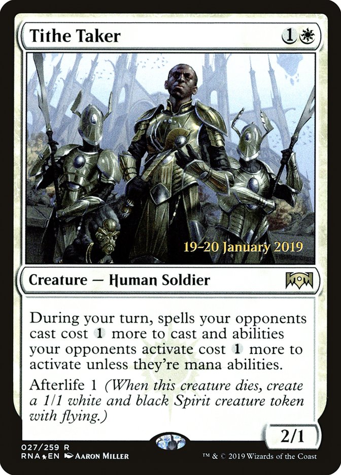 Tithe Taker [Ravnica Allegiance Prerelease Promos] | Good Games Cannington