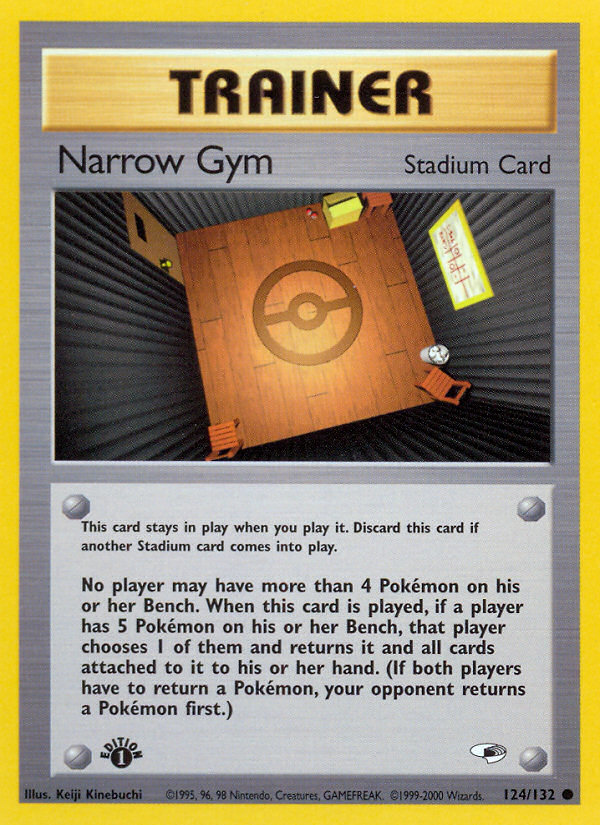 Narrow Gym (124/132) [Gym Heroes 1st Edition] | Good Games Cannington