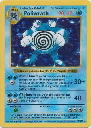 Poliwrath (13/102) [Base Set Shadowless Unlimited] | Good Games Cannington