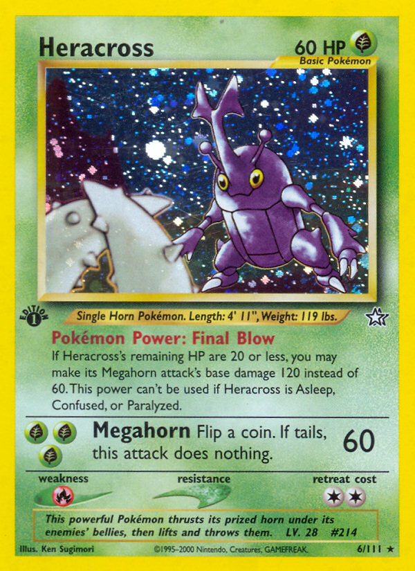 Heracross (6/111) [Neo Genesis 1st Edition] | Good Games Cannington