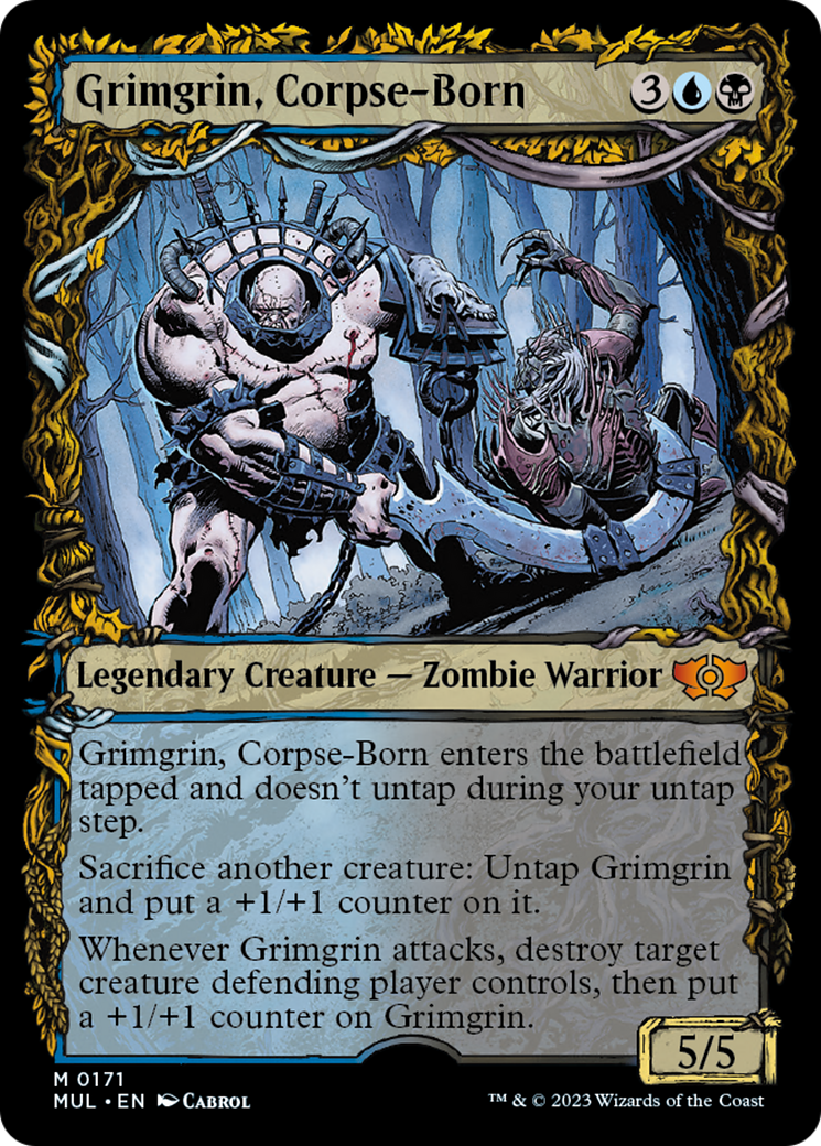 Grimgrin, Corpse-Born (Halo Foil) [Multiverse Legends] | Good Games Cannington
