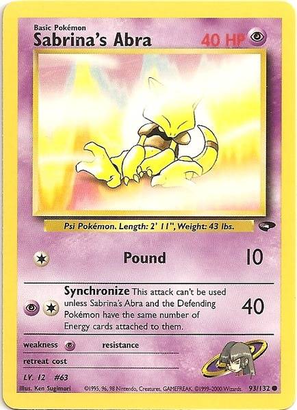 Sabrina's Abra (93/132) [Gym Challenge Unlimited] | Good Games Cannington