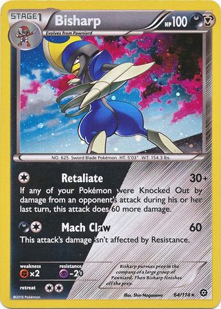 Bisharp (64/114) (Cosmos Holo) [XY: Steam Siege] | Good Games Cannington