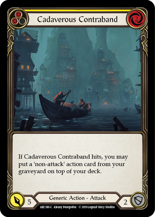 Cadaverous Contraband (Yellow) [ARC180-C] 1st Edition Rainbow Foil | Good Games Cannington