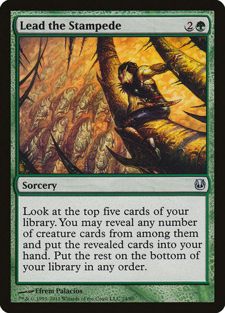 Lead the Stampede [Duel Decks: Ajani vs. Nicol Bolas] | Good Games Cannington