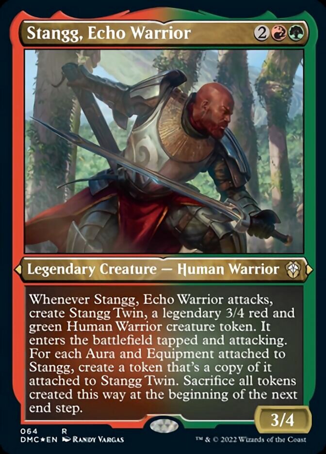 Stangg, Echo Warrior (Foil Etched) [Dominaria United Commander] | Good Games Cannington