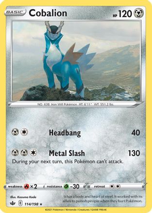 Cobalion (114/198) (Theme Deck Exclusive) [Sword & Shield: Chilling Reign] | Good Games Cannington