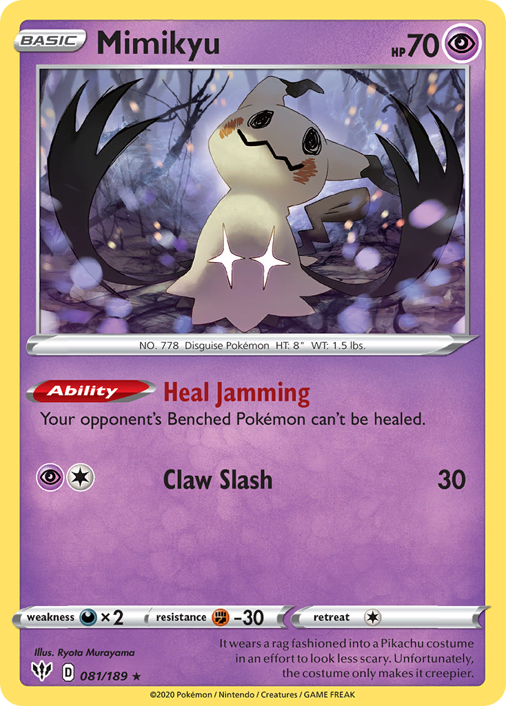 Mimikyu (081/189) [Sword & Shield: Darkness Ablaze] | Good Games Cannington
