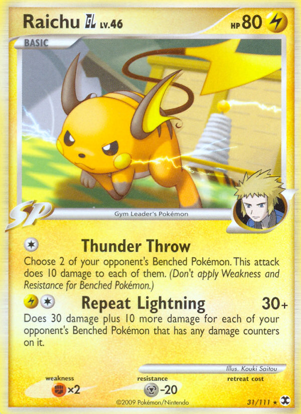 Raichu GL (31/111) [Platinum: Rising Rivals] | Good Games Cannington