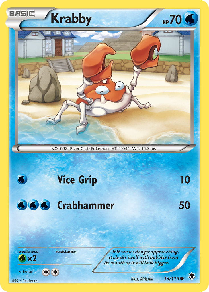 Krabby (13/119) [XY: Phantom Forces] | Good Games Cannington