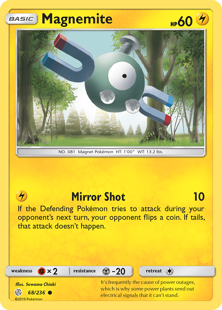 Magnemite (68/236) [Sun & Moon: Cosmic Eclipse] | Good Games Cannington