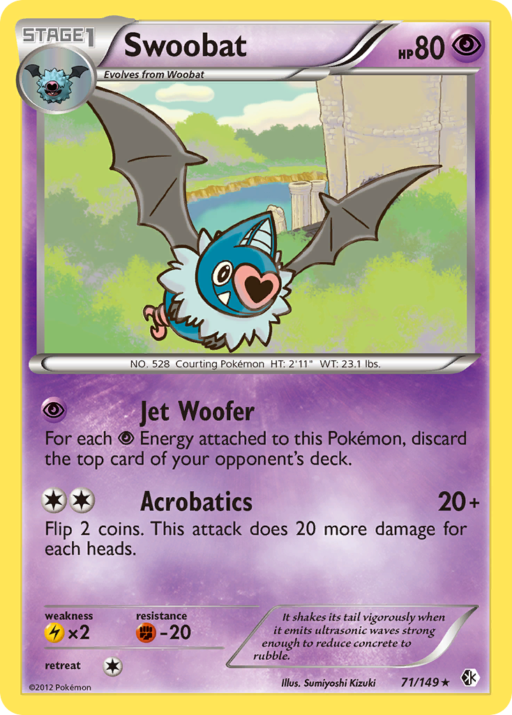 Swoobat (71/149) [Black & White: Boundaries Crossed] | Good Games Cannington