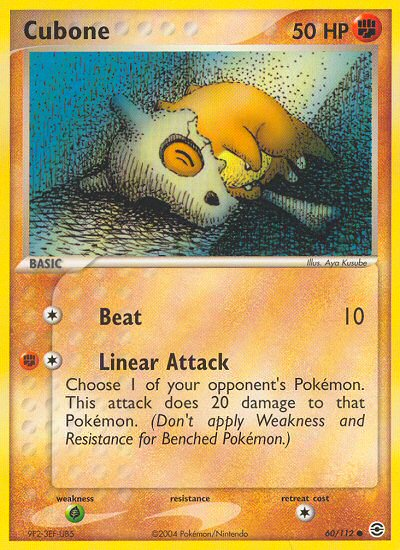 Cubone (60/112) [EX: FireRed & LeafGreen] | Good Games Cannington