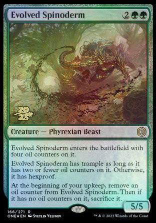 Evolved Spinoderm [Phyrexia: All Will Be One Prerelease Promos] | Good Games Cannington