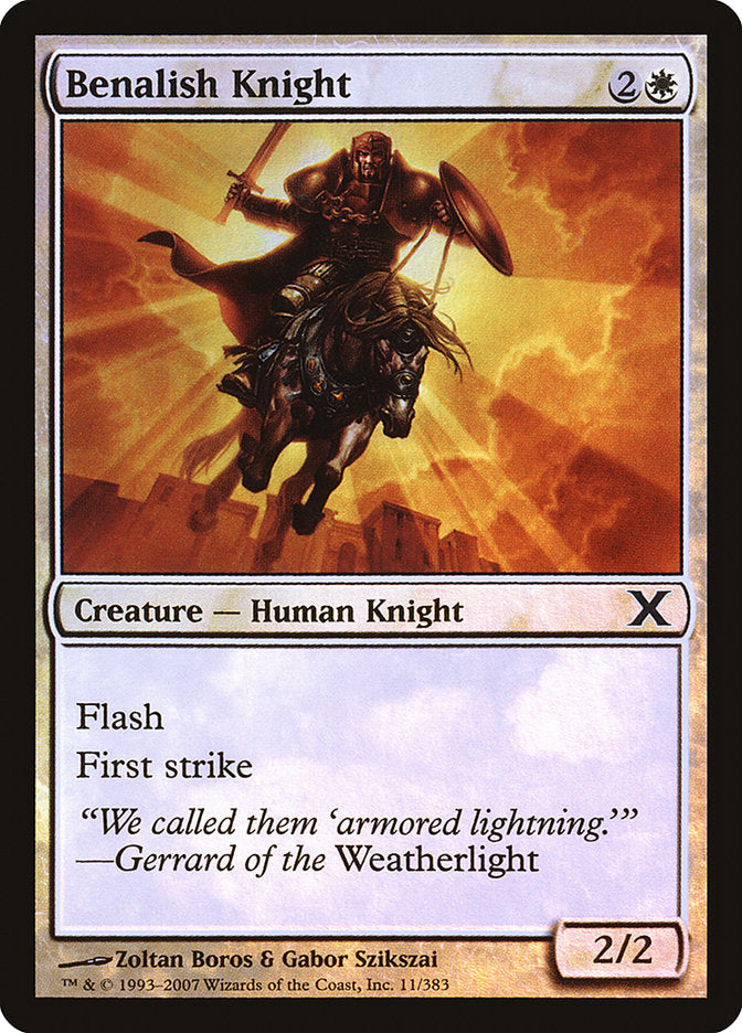 Benalish Knight (Premium Foil) [Tenth Edition] | Good Games Cannington