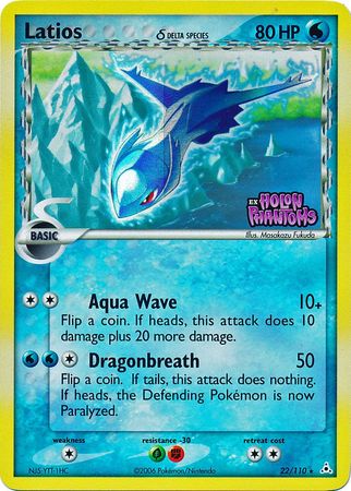 Latios (22/110) (Delta Species) (Stamped) [EX: Holon Phantoms] | Good Games Cannington