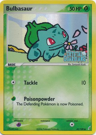 Bulbasaur (45/100) (Stamped) [EX: Crystal Guardians] | Good Games Cannington