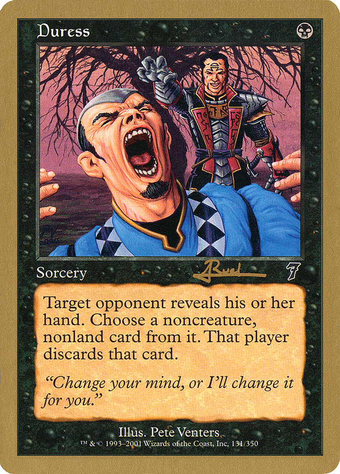 Duress (Antoine Ruel) [World Championship Decks 2001] | Good Games Cannington