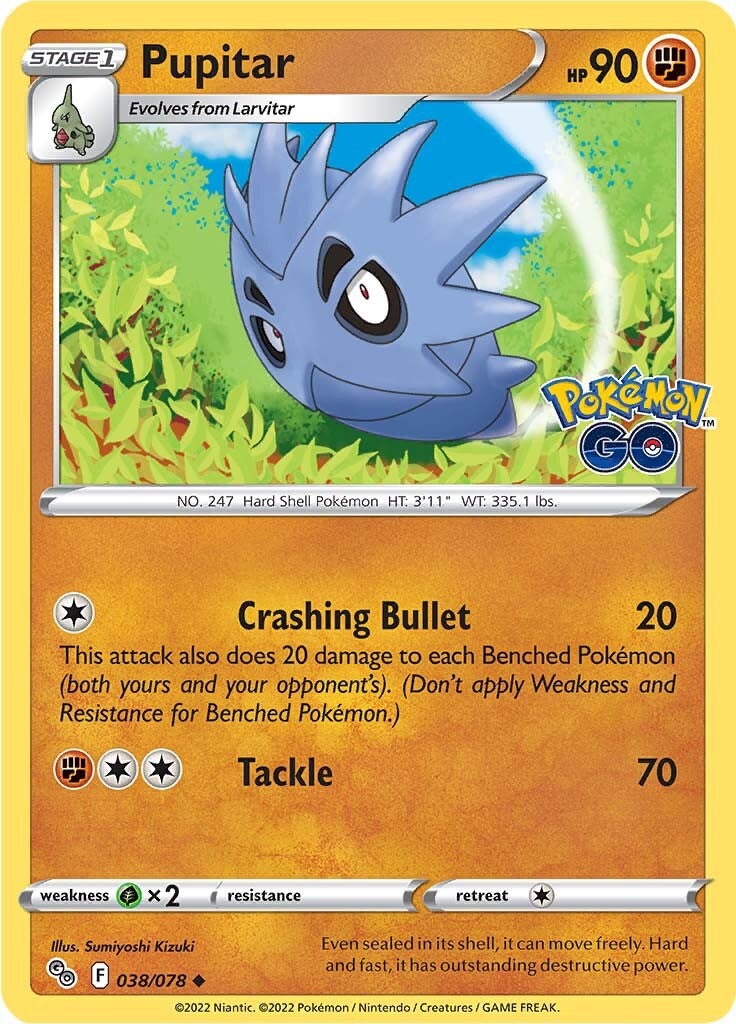 Pupitar (038/078) [Pokémon GO] | Good Games Cannington