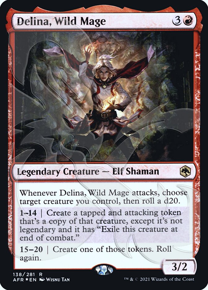 Delina, Wild Mage (Ampersand Promo) [Dungeons & Dragons: Adventures in the Forgotten Realms Promos] | Good Games Cannington