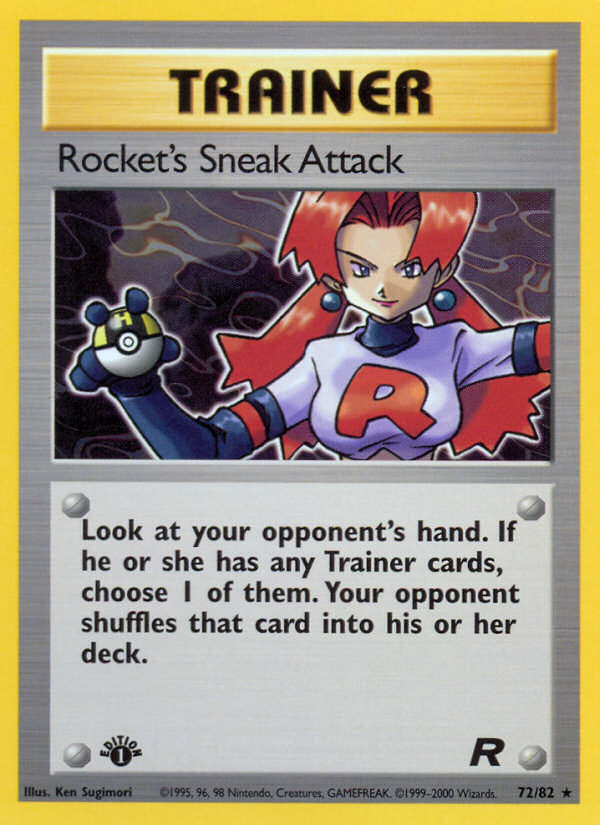 Rocket's Sneak Attack (72/82) [Team Rocket 1st Edition] | Good Games Cannington
