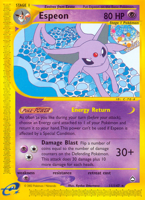 Espeon (11/147) [Aquapolis] | Good Games Cannington