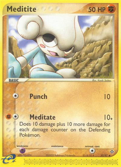 Meditite (37/97) [EX: Dragon] | Good Games Cannington