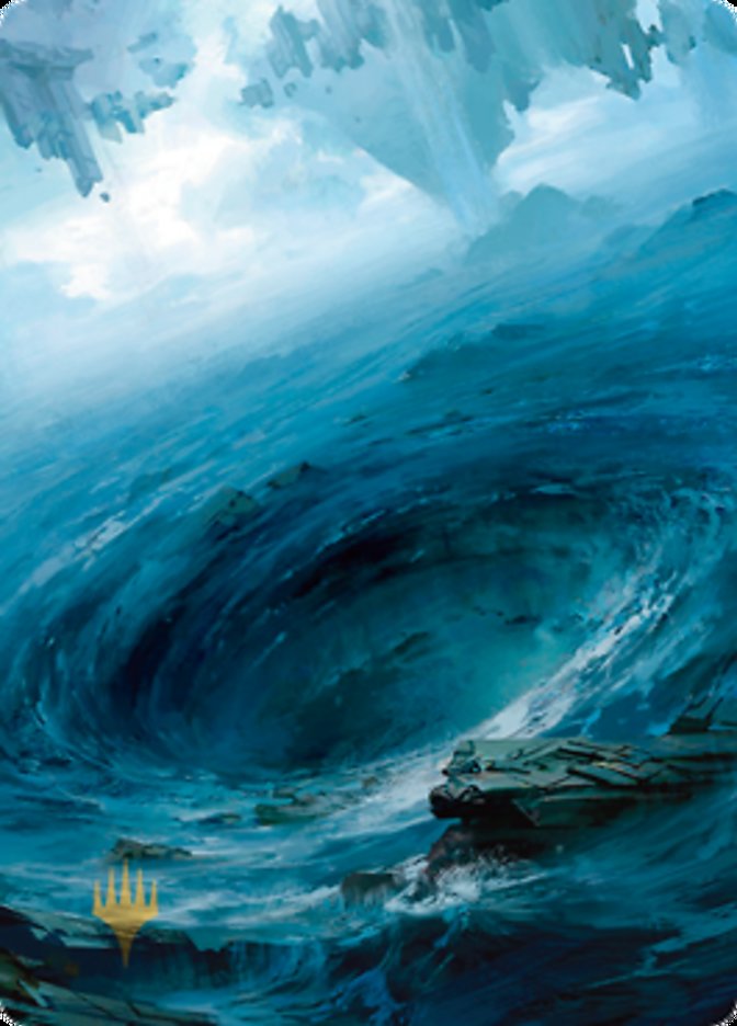 Island 3 Art Card (Gold-Stamped Signature) [Zendikar Rising Art Series] | Good Games Cannington