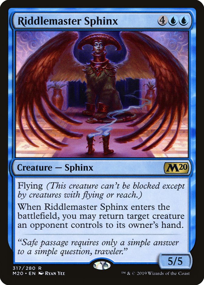Riddlemaster Sphinx [Core Set 2020] | Good Games Cannington