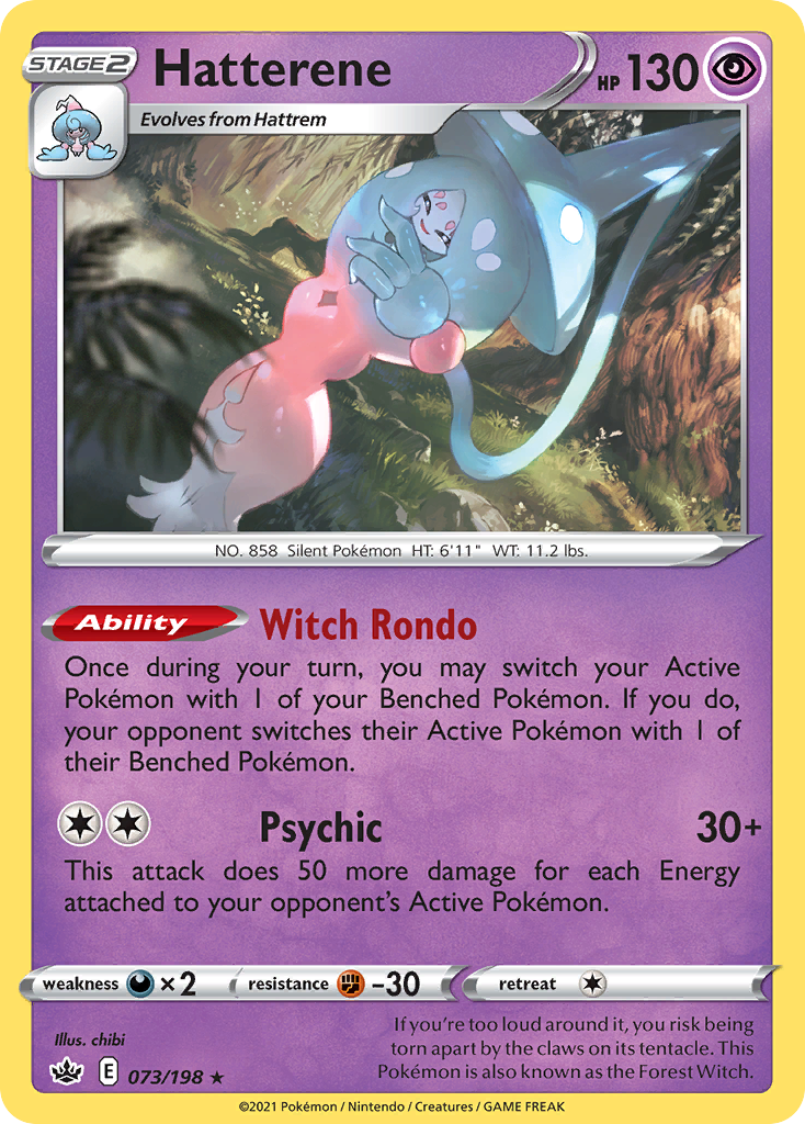 Hatterene (073/198) (Theme Deck Exclusive) [Sword & Shield: Chilling Reign] | Good Games Cannington