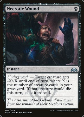Necrotic Wound [Guilds of Ravnica] | Good Games Cannington