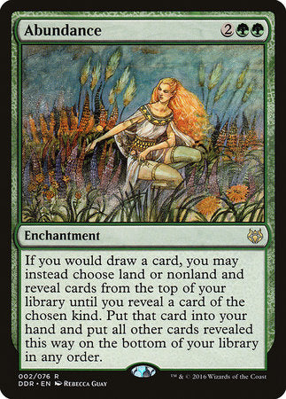 Abundance [Duel Decks: Nissa vs. Ob Nixilis] | Good Games Cannington