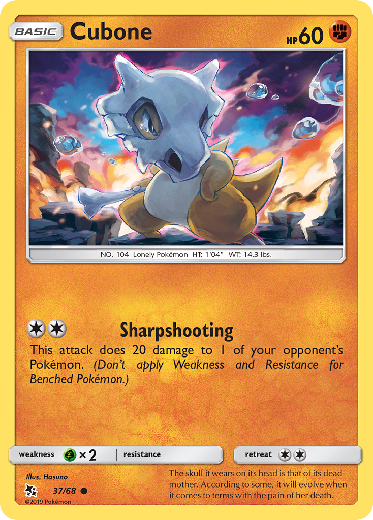 Cubone (37/68) [Sun & Moon: Hidden Fates] | Good Games Cannington