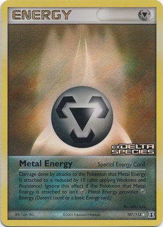 Metal Energy (107/113) (Stamped) [EX: Delta Species] | Good Games Cannington