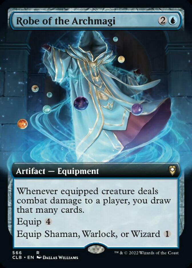 Robe of the Archmagi (Extended Art) [Commander Legends: Battle for Baldur's Gate] | Good Games Cannington