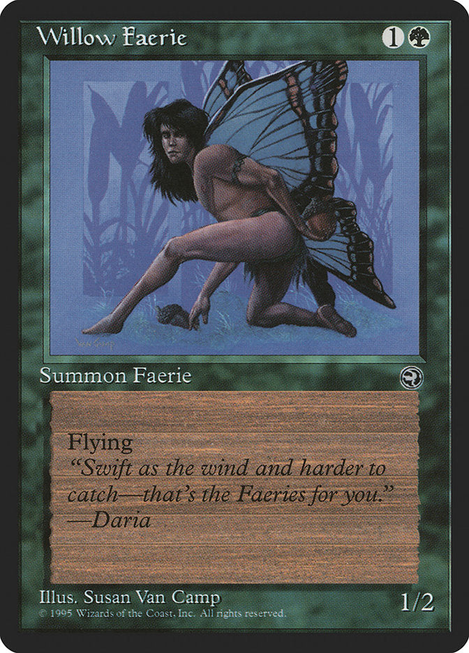 Willow Faerie (Daria Flavor Text) [Homelands] | Good Games Cannington