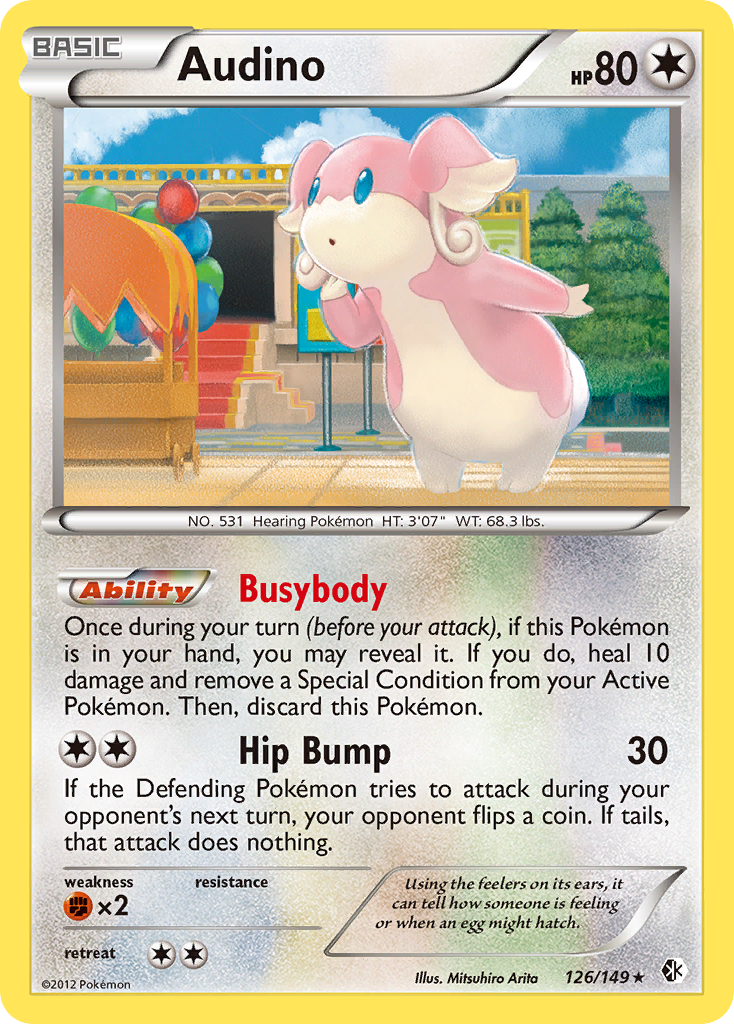 Audino (126/149) [Black & White: Boundaries Crossed] | Good Games Cannington
