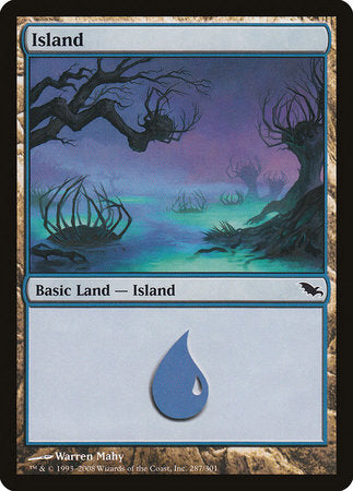 Island (287) [Shadowmoor] | Good Games Cannington