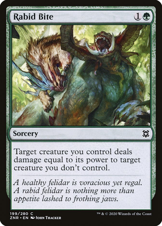 Rabid Bite [Zendikar Rising] | Good Games Cannington