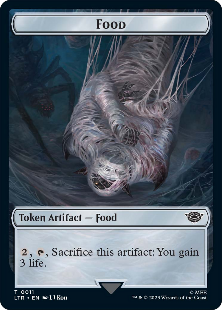 Food (11) // Tentacle Double-Sided Token [The Lord of the Rings: Tales of Middle-Earth Tokens] | Good Games Cannington