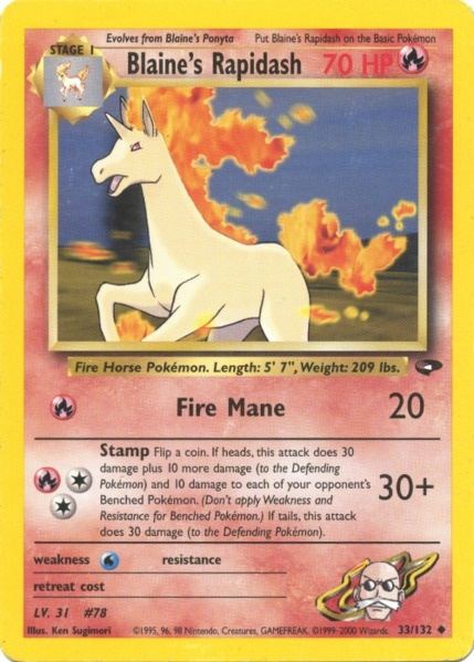 Blaine's Rapidash (33/132) [Gym Challenge Unlimited] | Good Games Cannington