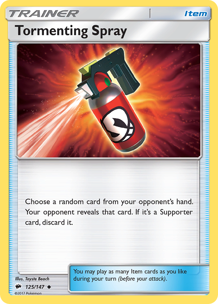 Tormenting Spray (125/147) [Sun & Moon: Burning Shadows] | Good Games Cannington