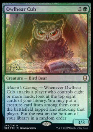 Owlbear Cub [Commander Legends: Battle for Baldur's Gate Prerelease Promos] | Good Games Cannington